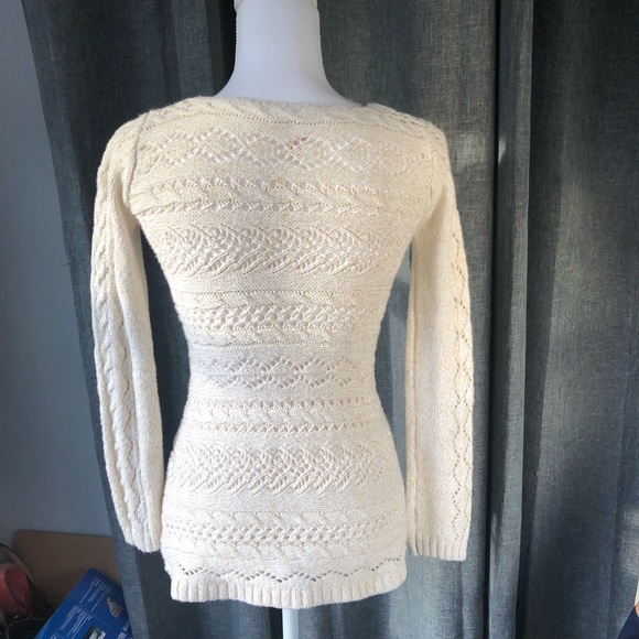 Girls/Juniors open weave sweater by  Max Studio - Picture 3 of 6